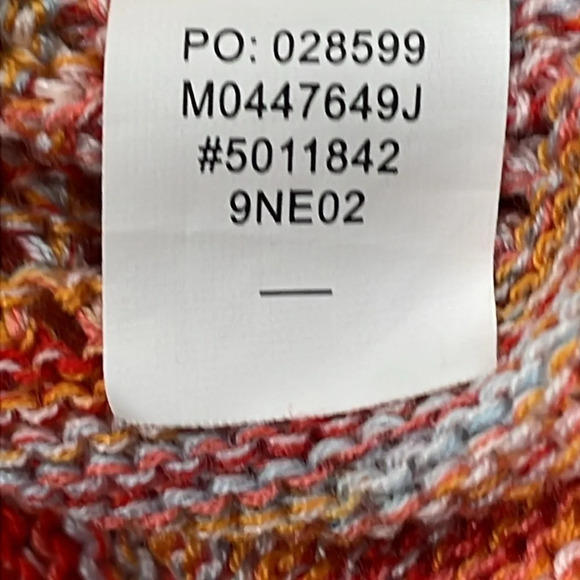 NWOT JohnPaulRichard Space Dyed Sweater Tunic 3/4 Sleeve Orange S - Picture 13 of 15